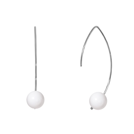 Серьги из серебра с агатами