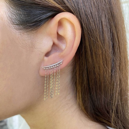 Серьги из серебра без вставок Серьги из серебра без вставок