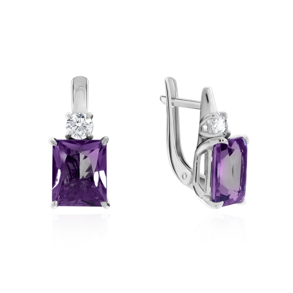 Серьги из серебра с 