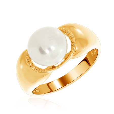 Купить кольцо из серебра с жемчугом и жемчугами в интернет-магазине KRASNOE