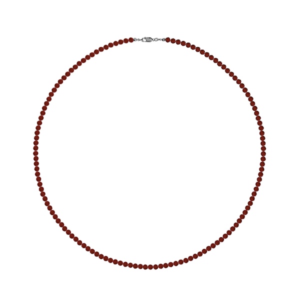 Бусы из серебра с гранатами 8340156038-38