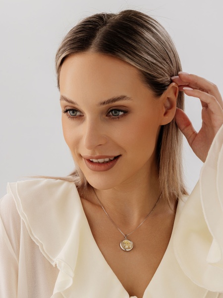 Купить подвеска из серебра с перламутром