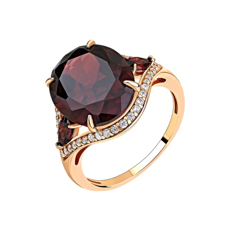 Купить кольцо из серебра с фианитами в интернет-магазине KRASNOE