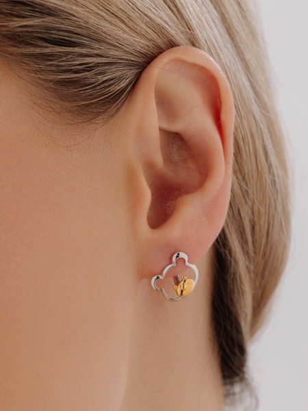 Серьги из серебра без вставок в ювелирном интернет-магазине