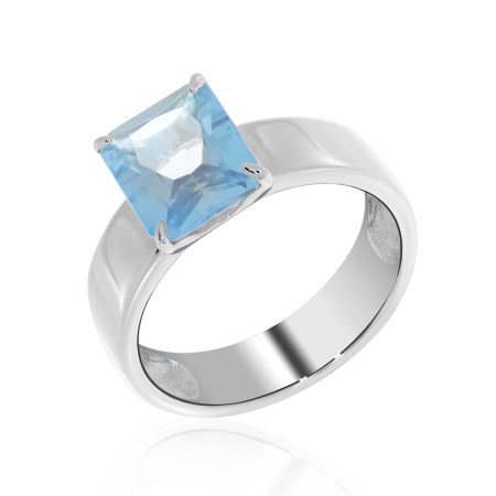 Купить кольцо из серебра с топазом в интернет-магазине KRASNOE