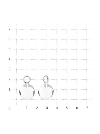 Купить подвеска из серебра с хрусталём