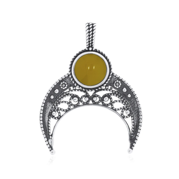 Купить подвеска из серебра с агатом