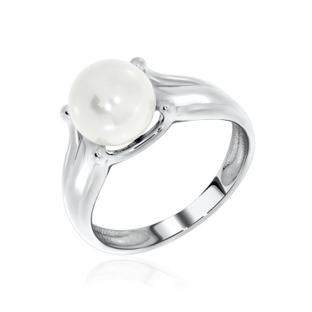 Купить кольцо из серебра с жемчугом в интернет-магазине KRASNOE