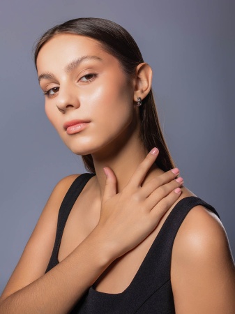 Серьги из серебра без вставок