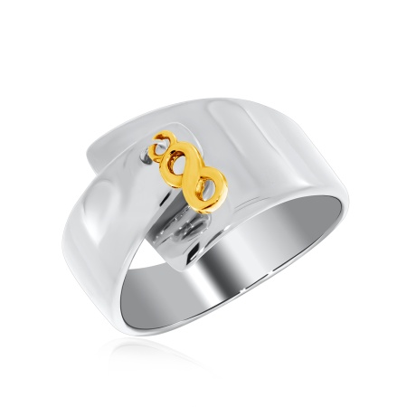 Кольцо из серебра без вставок со скидкой