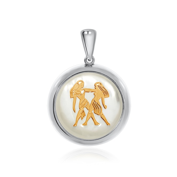 Купить подвеска из серебра с перламутром