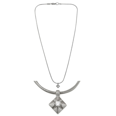 Колье из серебра с фианитами 8340201479-45