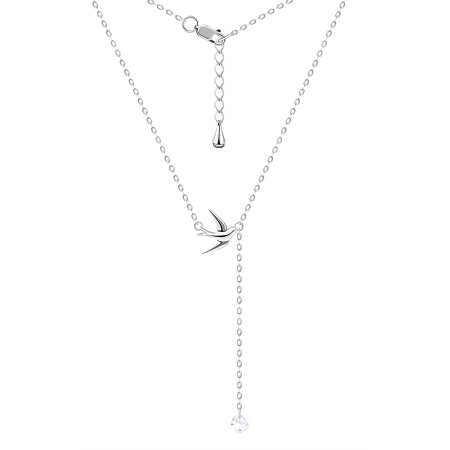 Колье из серебра с фианитом 8340204874-3-40