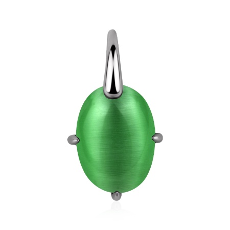 Купить подвески из серебра с кошачим глазом