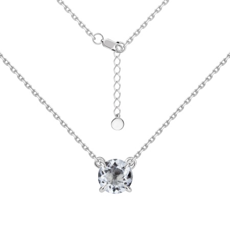 Колье из серебра с горным хрусталем