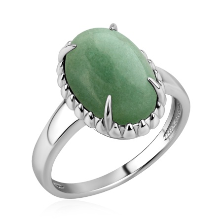 Купить кольцо из серебра с авантюрином в интернет-магазине KRASNOE Купить кольцо из серебра с авантюрином в интернет-магазине KRASNOE