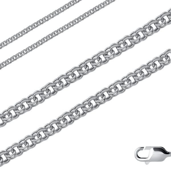 Цепь из серебра без вставок