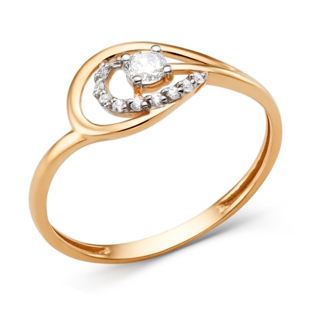 Купить кольцо из золота с фианитом в интернет-магазине KRASNOE