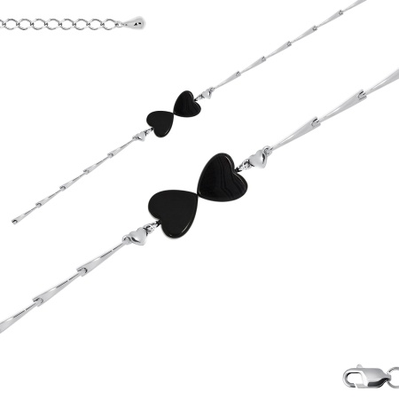 Купить браслет из серебра с агатами