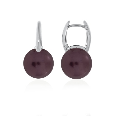 Серьги из серебра с жемчугом 2340244318-33 от KRASNOE, металл Серебро, вставка Жемчуг Имитация