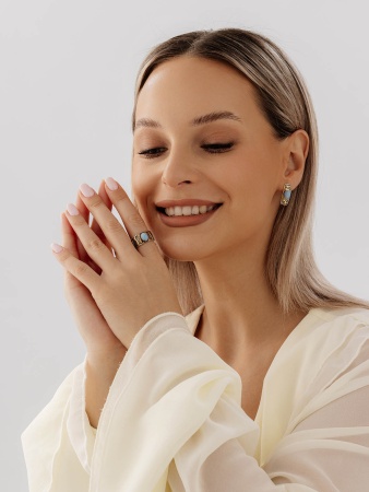 Кольцо из серебра с виоланом со скидкой