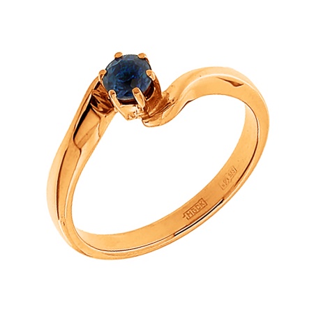 Купить кольцо из золота с сапфиром в интернет-магазине KRASNOE