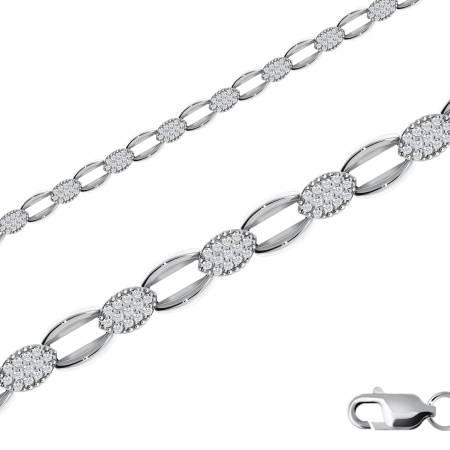 Купить браслет из серебра с фианитами