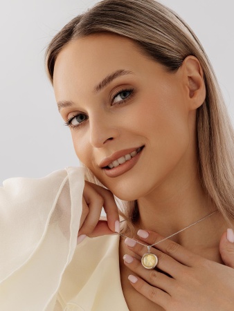 Купить подвеска из серебра с перламутром