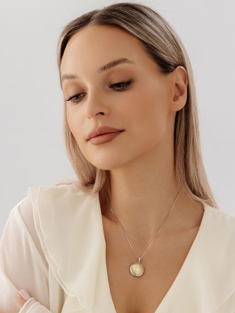 Купить подвеска из серебра с перламутром