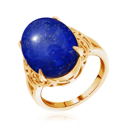 Купить кольцо из серебра с лазуритом в интернет-магазине KRASNOE