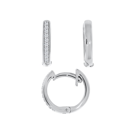 Серьги из серебра с фианитами 2340201285л от KRASNOE, металл Серебро, вставка Фианит