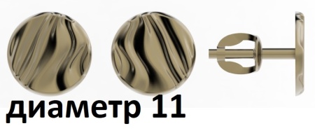 Серьги из золота без вставок 803342-1000 от KRASNOE, металл Золото, вставка 