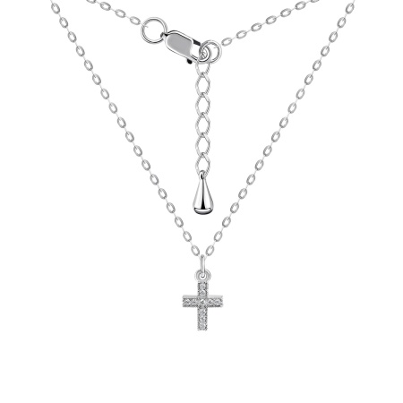 Колье из серебра с фианитами