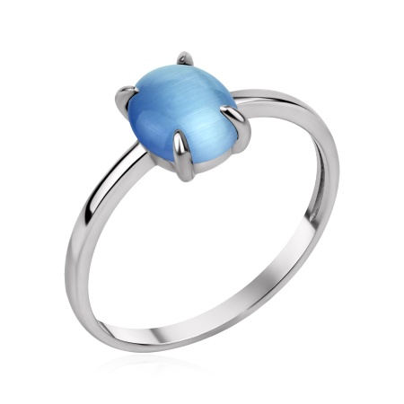 Купить кольцо из серебра с кошачим глазом в интернет-магазине KRASNOE