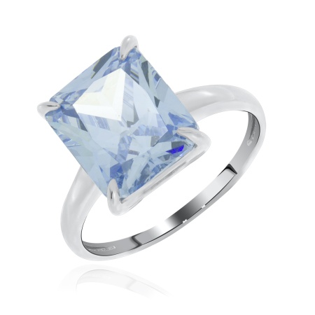 Купить кольцо из серебра с фианитом в интернет-магазине KRASNOE