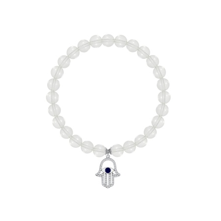 Купить браслет из серебра с эмалью, хрусталём и фианитами