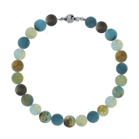 Купить браслет из серебра с агатами