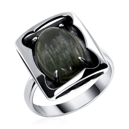 Купить кольцо из серебра с серафинитом в интернет-магазине KRASNOE