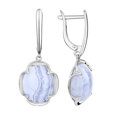 Серьги из серебра с агатами 2340391943-1-84 от KRASNOE, металл Серебро, вставка 