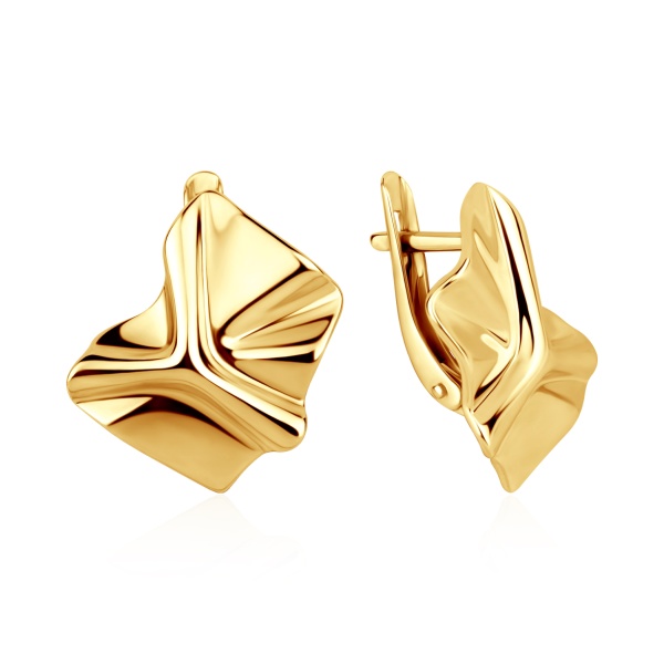 Серьги из серебра без вставок