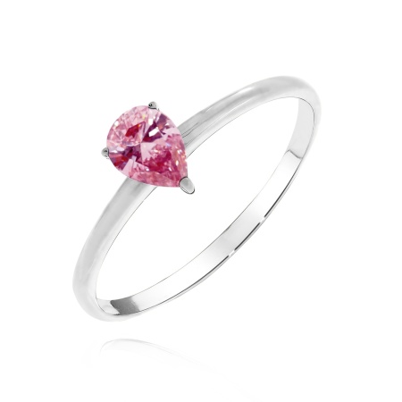 Купить кольцо из серебра с фианитом в интернет-магазине KRASNOE