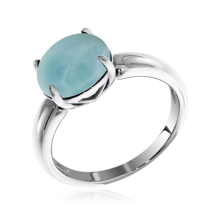 Купить кольцо из серебра с ларимаром в интернет-магазине KRASNOE