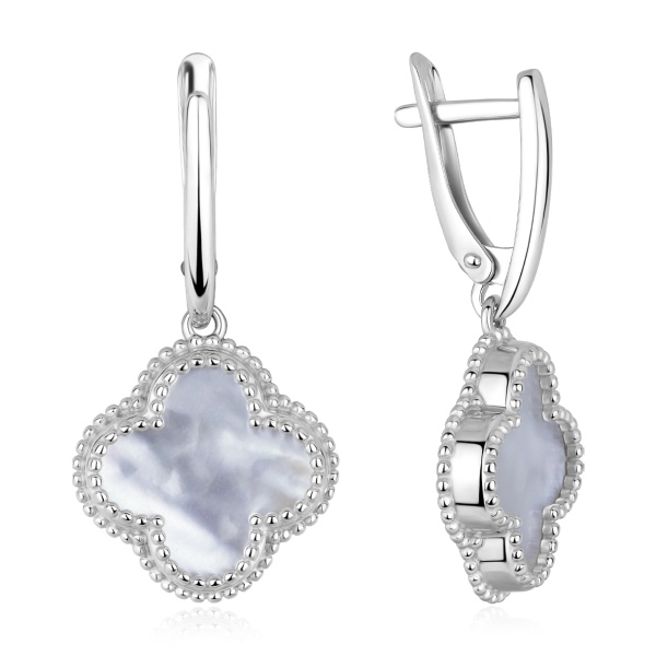 Серьги из серебра с перламутрами в ювелирном интернет-магазине