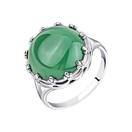 Купить кольцо из серебра с агатом в интернет-магазине KRASNOE