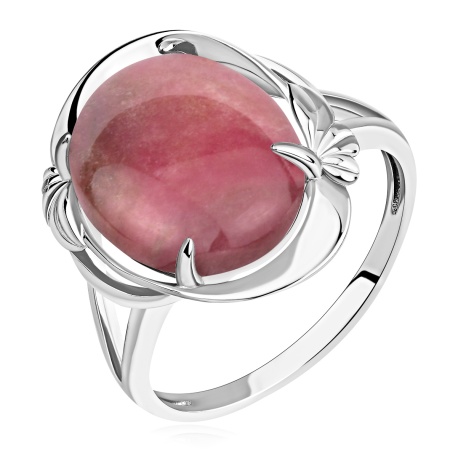 Купить кольцо из серебра с родонитом в интернет-магазине KRASNOE