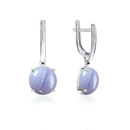 Серьги из серебра с агатами 2340392311-84 от KRASNOE, металл Серебро, вставка Агат