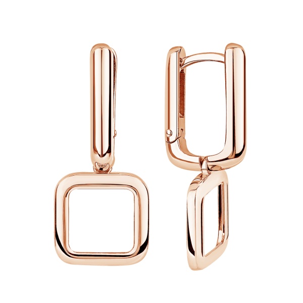 Серьги из серебра без вставок в ювелирном интернет-магазине