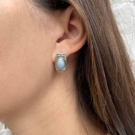 Серьги из серебра с виоланом 2310В01370 от KRASNOE, металл Серебро, вставка Виолан