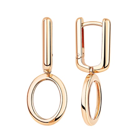 Серьги из серебра без вставок со скидкой