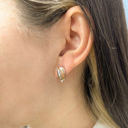 Серьги из серебра без вставок 2329400899 от KRASNOE, металл Серебро, вставка Без вставок